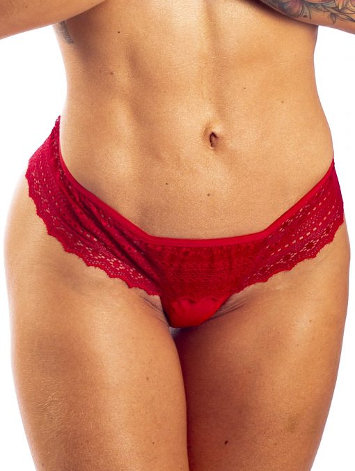 HT007V Thong Feel Like color Red by Hot Flowers