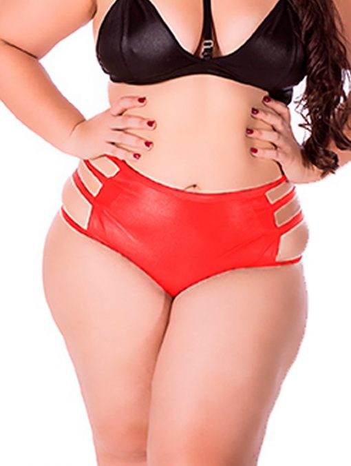Hot Pants Sado Plus Size Red by Hot Flowers